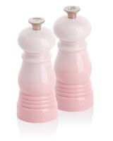 Le Creuset Mini Peper- en zoutset - Shell Pink - 12 cm Le Creuset Mini Peper- en zoutset - Shell Pink - 12 cm