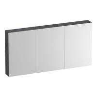 Brauer Impress Deluxe Spiegelkast - 140 cm - met interne en externe Verlichting - 3 Dubbelzijdige Spiegeldeuren - Timber Grey