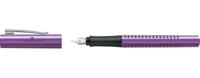 Faber Castell FC-140843 Vulpen Faber-Castell Grip Glam F Zilver Faber Castell FC-140843 Vulpen Faber-Castell Grip Glam F Zilver