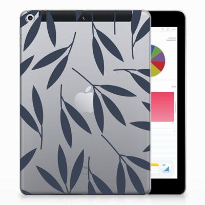 Apple iPad 9.7 2018 | 2017 | Siliconen hoesje | Leaves Blue Apple iPad 9.7 2018 | 2017 | Siliconen hoesje | Leaves Blue