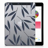 Apple iPad 9.7 2018 | 2017 | Siliconen hoesje | Leaves Blue