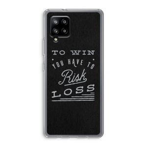 Risk loss: Samsung Galaxy A42 5G Transparant Hoesje