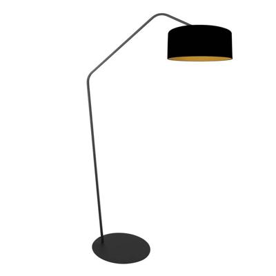 Steinhauer VloerlampZig-Zag zwart met gouden binnenkant Ø 50cm - 4247ZW