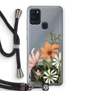 Floral bouquet: Samsung Galaxy A21s Transparant Hoesje met koord