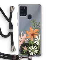 Floral bouquet: Samsung Galaxy A21s Transparant Hoesje met koord