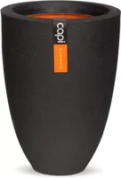 Capi urban elegant laag smooth nl kunststof bloempot 36x47 cm zwart
