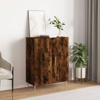 Dressoir 69,5x34x90 cm bewerkt hout gerookt eikenkleurig