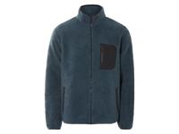 LIVERGY Heren teddy fleecejas (Blauw, L)