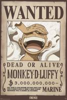 Poster One Piece Wanted Luffy Wano 61x91,5cm