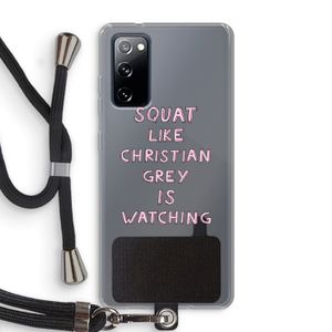 Christian Grey: Samsung Galaxy S20 FE / S20 FE 5G Transparant Hoesje met koord