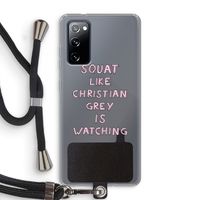 Christian Grey: Samsung Galaxy S20 FE / S20 FE 5G Transparant Hoesje met koord