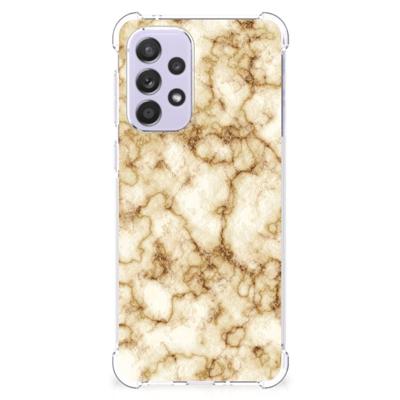Samsung Galaxy A33 Anti-Shock Hoesje Marmer Goud Samsung Galaxy A33 Anti-Shock Hoesje Marmer Goud
