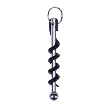 2 PC'S outdoor creatieve corkscrew Pocket rode wijn gereedschap sleutel ring (OPP tas)