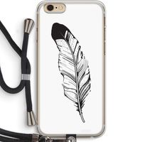 Pluim: iPhone 6 PLUS / 6S PLUS Transparant Hoesje met koord