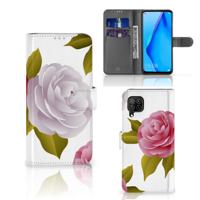 Huawei P40 Lite Hoesje Roses | Portemonnee hoesje