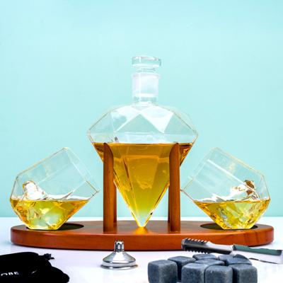 Diamant decanteerset deluxe met glazen