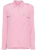 MSGM chemise à col italien - Rose