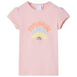 Kindershirt 104 lichtroze