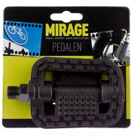 Mirage Tour pedalen kunststof antislip zwart blister 1500960 - thumbnail