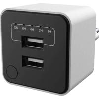 Caricabatterie USB doppio - GAO - Timer regolabile, spegnimento automatico