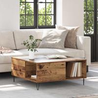 Salontafel Oud hout 80 x 80 x 36.5 cm Bewerkt hout