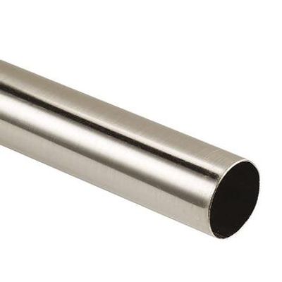 Gordijnroede 240cm grijs rvs - Ø28mm (1209045) - Leen Bakker