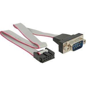 DeLOCK Cable RS-232 Serial pin header female naar DB9 male kabel