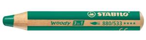 STABILO woody 3 in 1, multitalent kleurpotlood, groen, per stuk