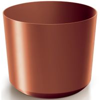 Prosperplast Plantenpot/bloempot Babylon - kunststof - buiten/binnen - koper - D15 x H15 cm   -