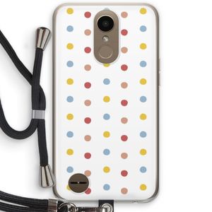 Bollen: LG K10 (2017) Transparant Hoesje met koord