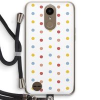 Bollen: LG K10 (2017) Transparant Hoesje met koord