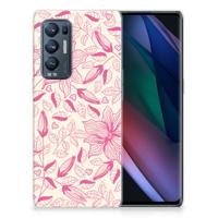 OPPO Find X3 Neo | TPU Case | Pink Flowers