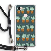 Sansevieria: Pixel 3 XL Transparant Hoesje met koord