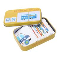 Graph match spel vroege educatieve Montessori speelgoed puzzel kaart cartoon voertuig dierlijke fruit paar matching game