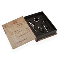 Set van Wijn Accessoires Versa Hout 5 x 20 x 14,5 cm