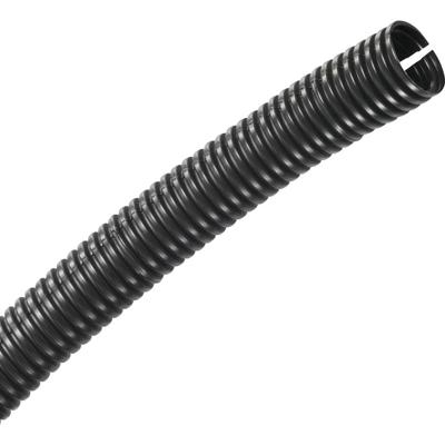 TRU COMPONENTS 1593173 TC-CRR19P203 Beschermslang (ribbelslang) Zwart 19.30 mm per meter