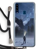 Wanderlust: Samsung Galaxy A20s Transparant Hoesje met koord