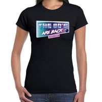 Eighties The 80s are back t-shirt zwart voor dames