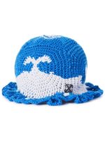 Off-White CROCHET BUCKET HAT NAUTICAL BLUE ARTIC I - Bleu - thumbnail