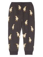 Konges Sløjd pantalon de jogging en maille à imprimé graphique - Gris