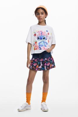 Jeans minirok met ruches - BLUE - 5/6