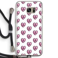 GIRL POWER: Samsung Galaxy S7 Edge Transparant Hoesje met koord