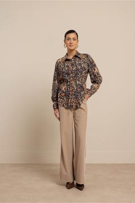 Bodil leopard jacket - multi color - 13508