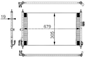 Condensor, airconditioning AC252000S