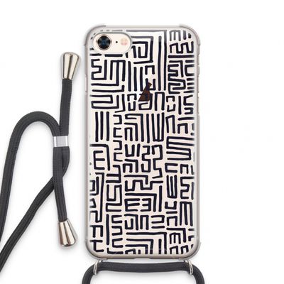 Moroccan Print: iPhone 8 Transparant Hoesje met koord