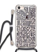 Moroccan Print: iPhone 8 Transparant Hoesje met koord
