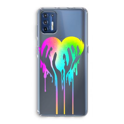Hold My Heart: Motorola Moto G9 Plus Transparant Hoesje