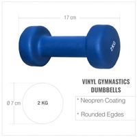 Gorilla Sports 100530-00041-0097 dumbbell Dumbbell met vast gewicht 4 kg 2 stuk(s) - thumbnail