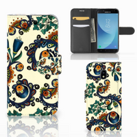 Wallet Case Samsung Galaxy J3 2017 Barok Flower - thumbnail