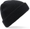 Beechfield CB422 Classic Waffle Knit Beanie - Black - One Size